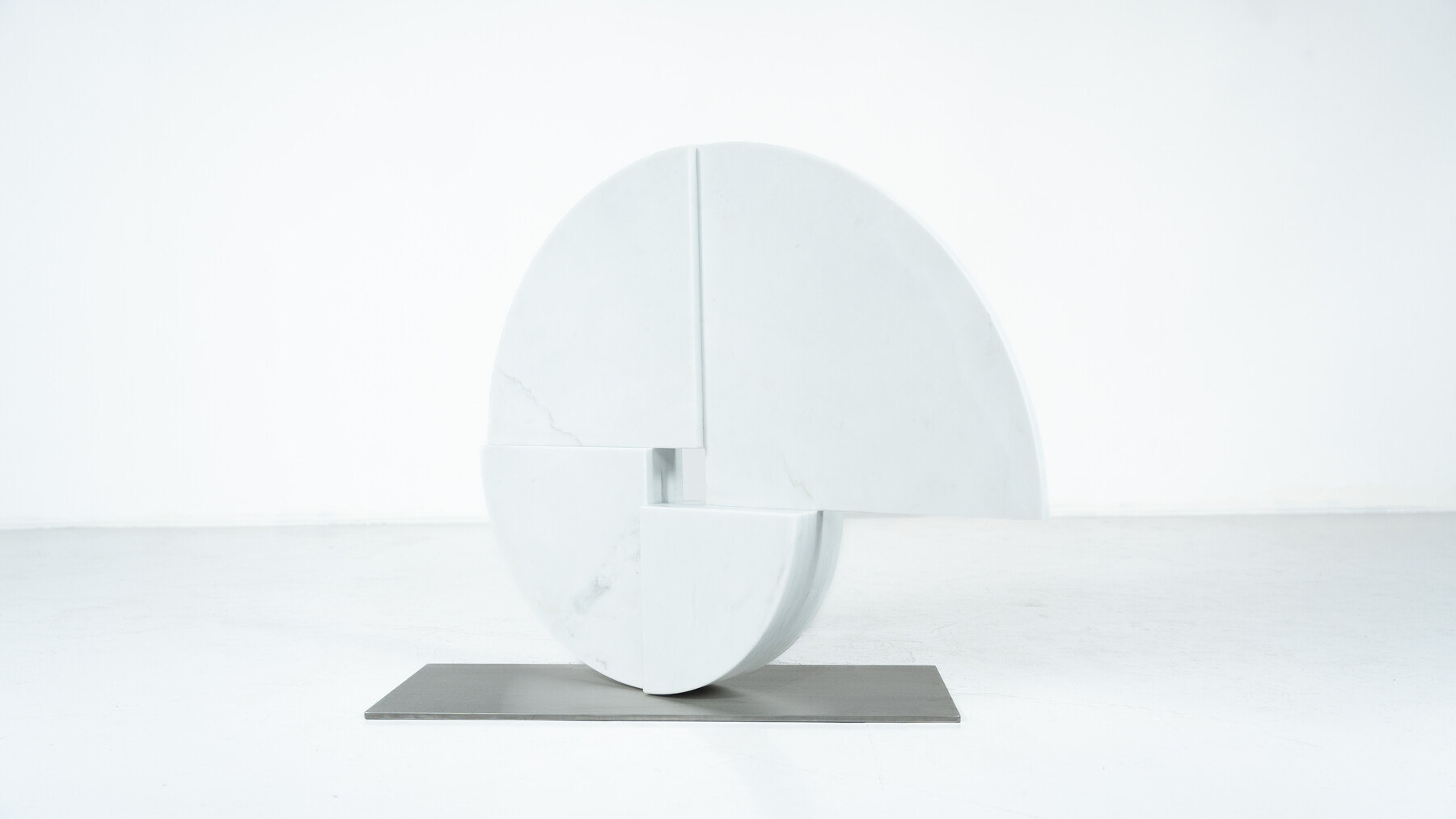 Large Marble Sculpture by Angelo Mangiarotti for Skipper, Italy, 1980s