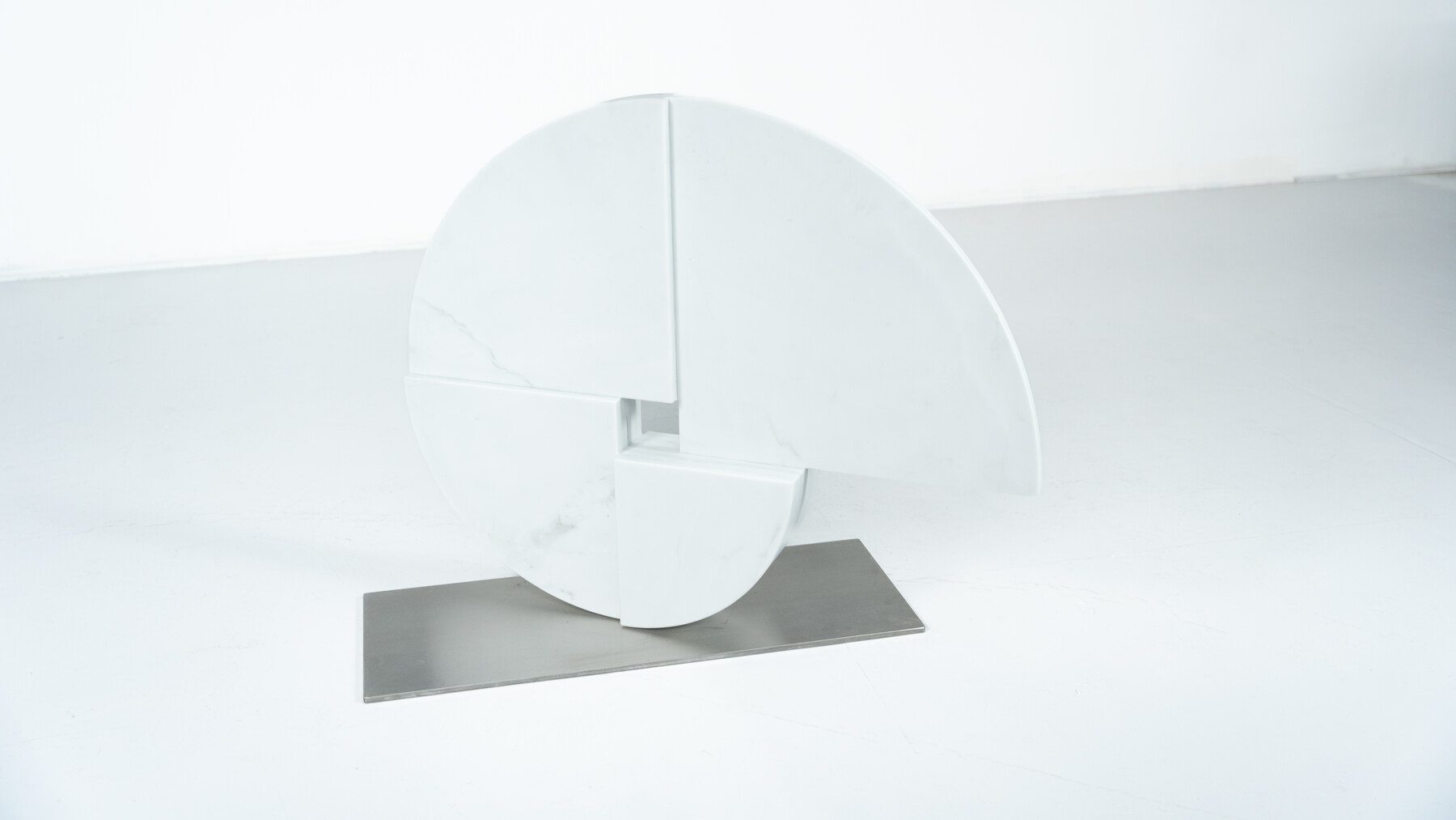 Large Marble Sculpture by Angelo Mangiarotti for Skipper, Italy, 1980s