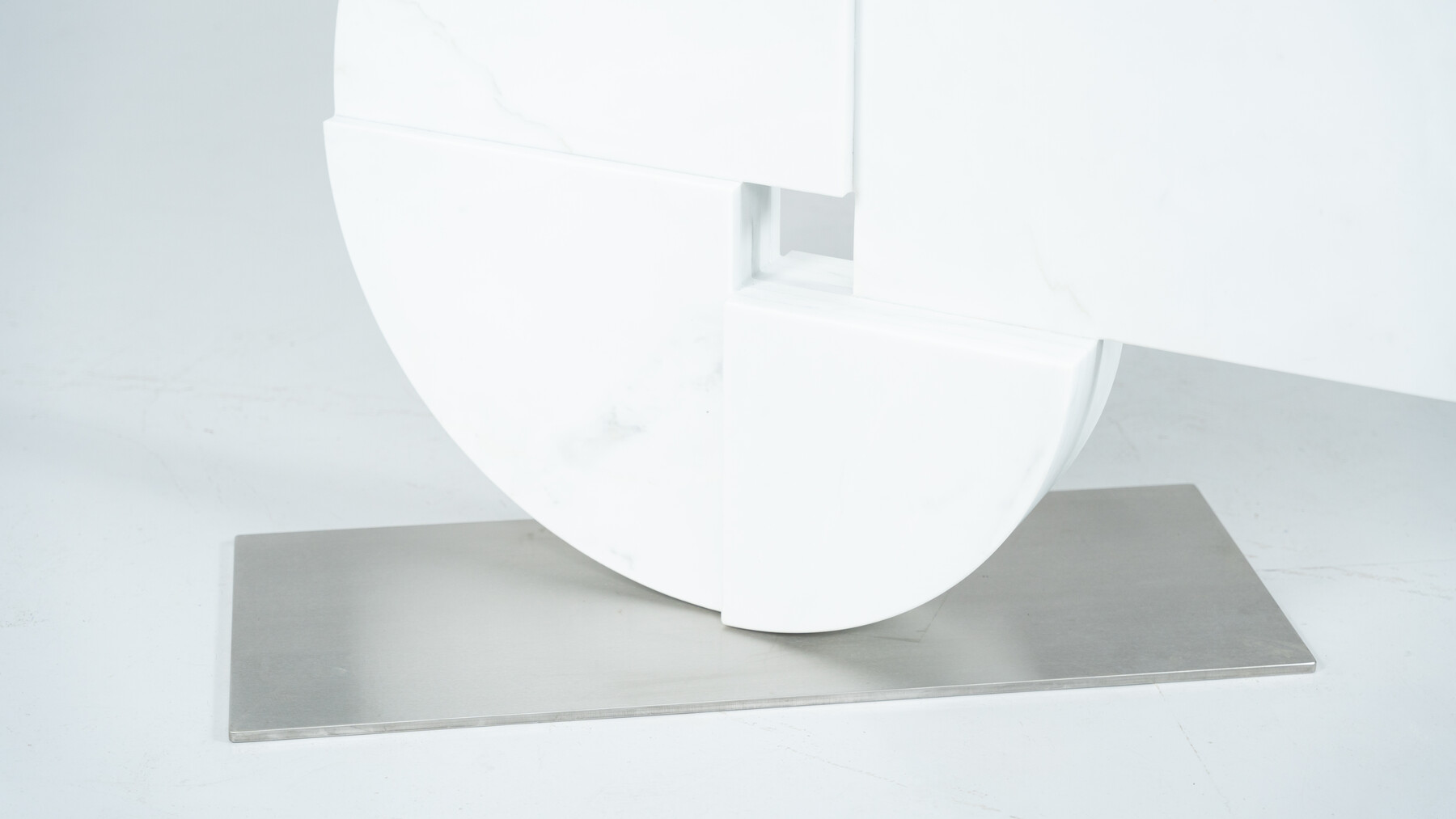 Large Marble Sculpture by Angelo Mangiarotti for Skipper, Italy, 1980s