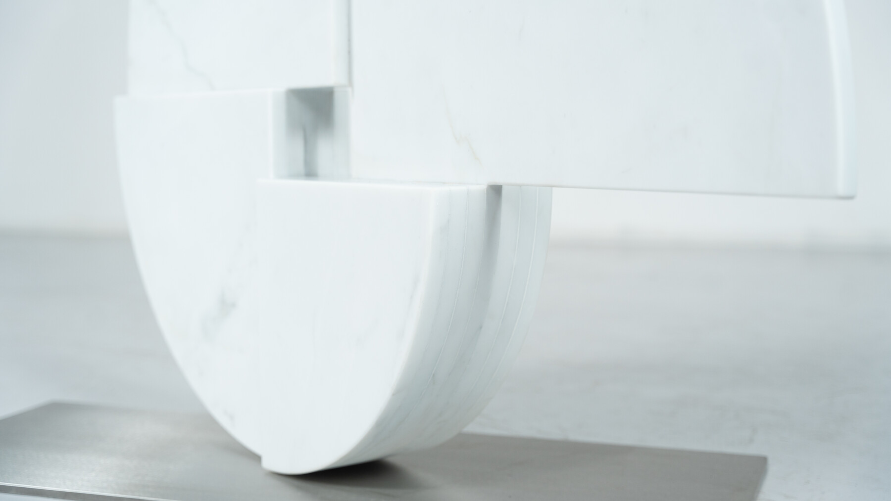 Large Marble Sculpture by Angelo Mangiarotti for Skipper, Italy, 1980s