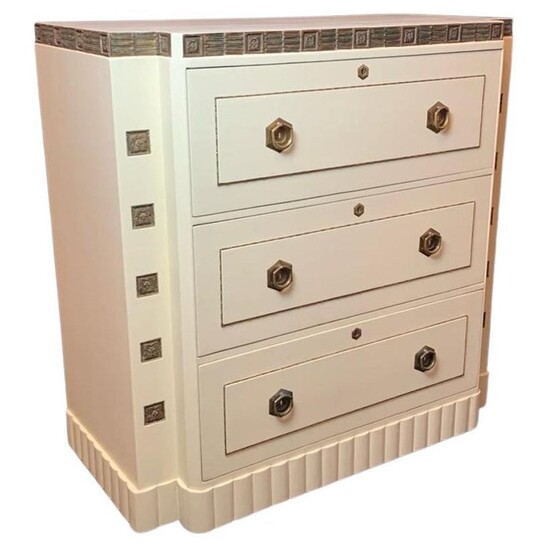 Large Viennese Art Nouveau Chest Of Drawers - Circa 1900 - Lacquered Wood