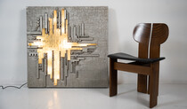 Large Wall Light Rottura Spaziale for Poliarte, Italy, 1970s