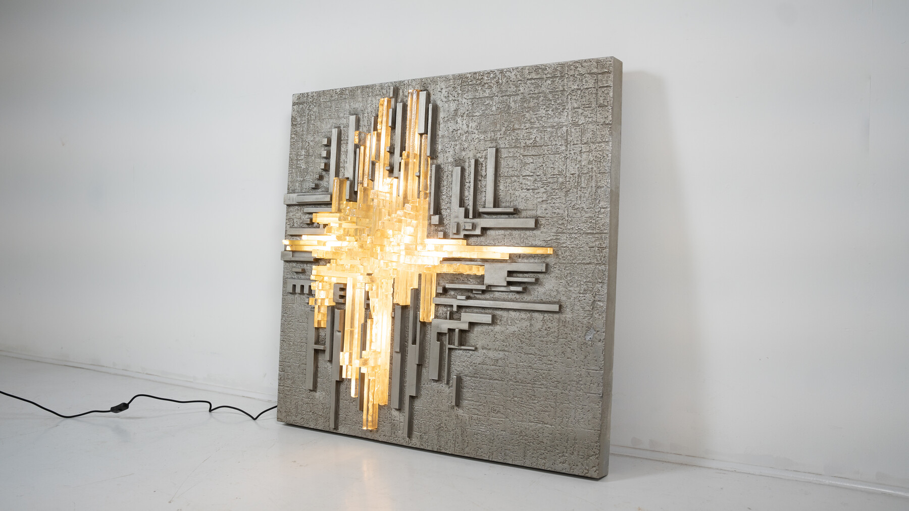 Large Wall Light Rottura Spaziale for Poliarte, Italy, 1970s