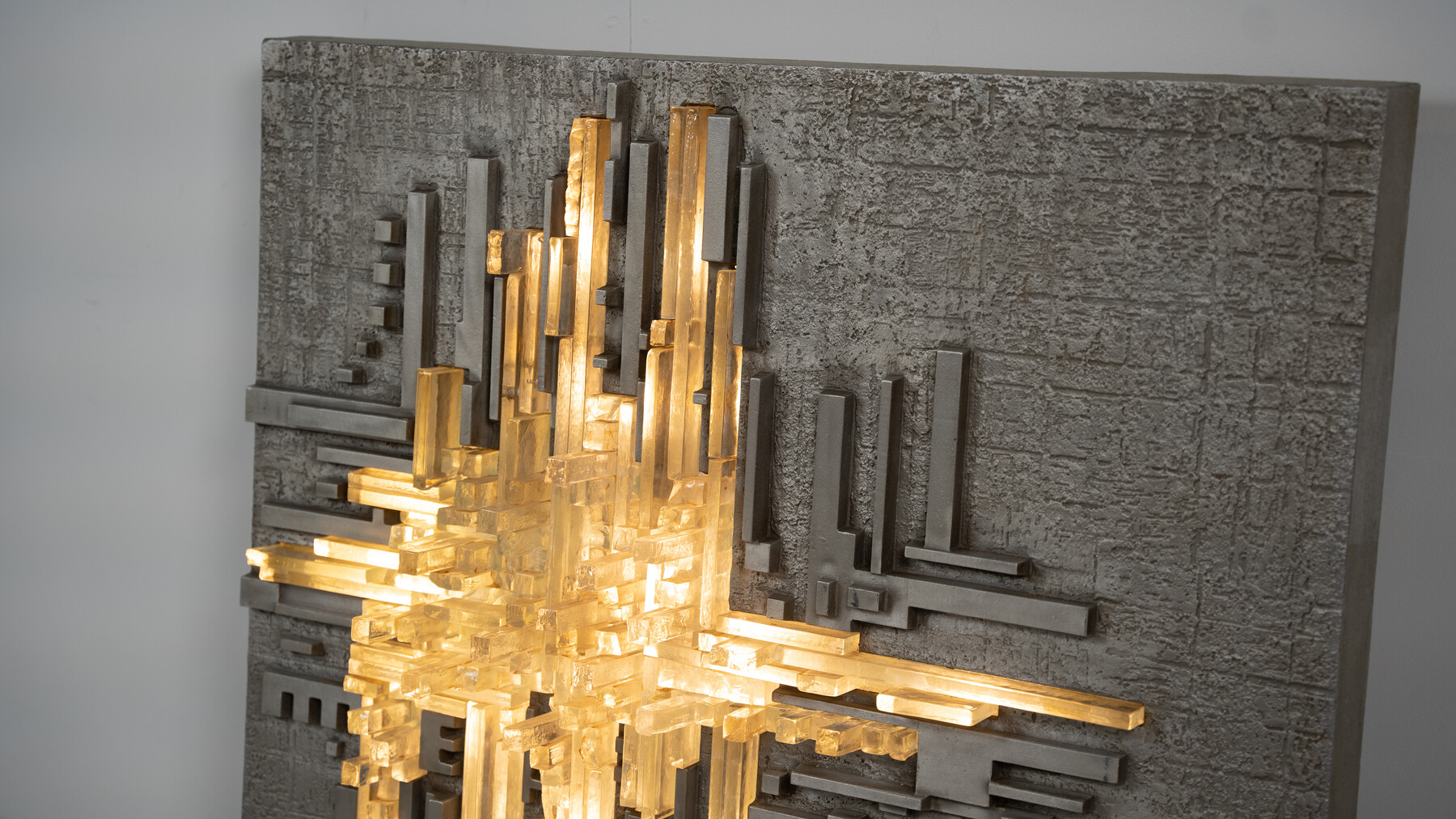 Large Wall Light Rottura Spaziale for Poliarte, Italy, 1970s