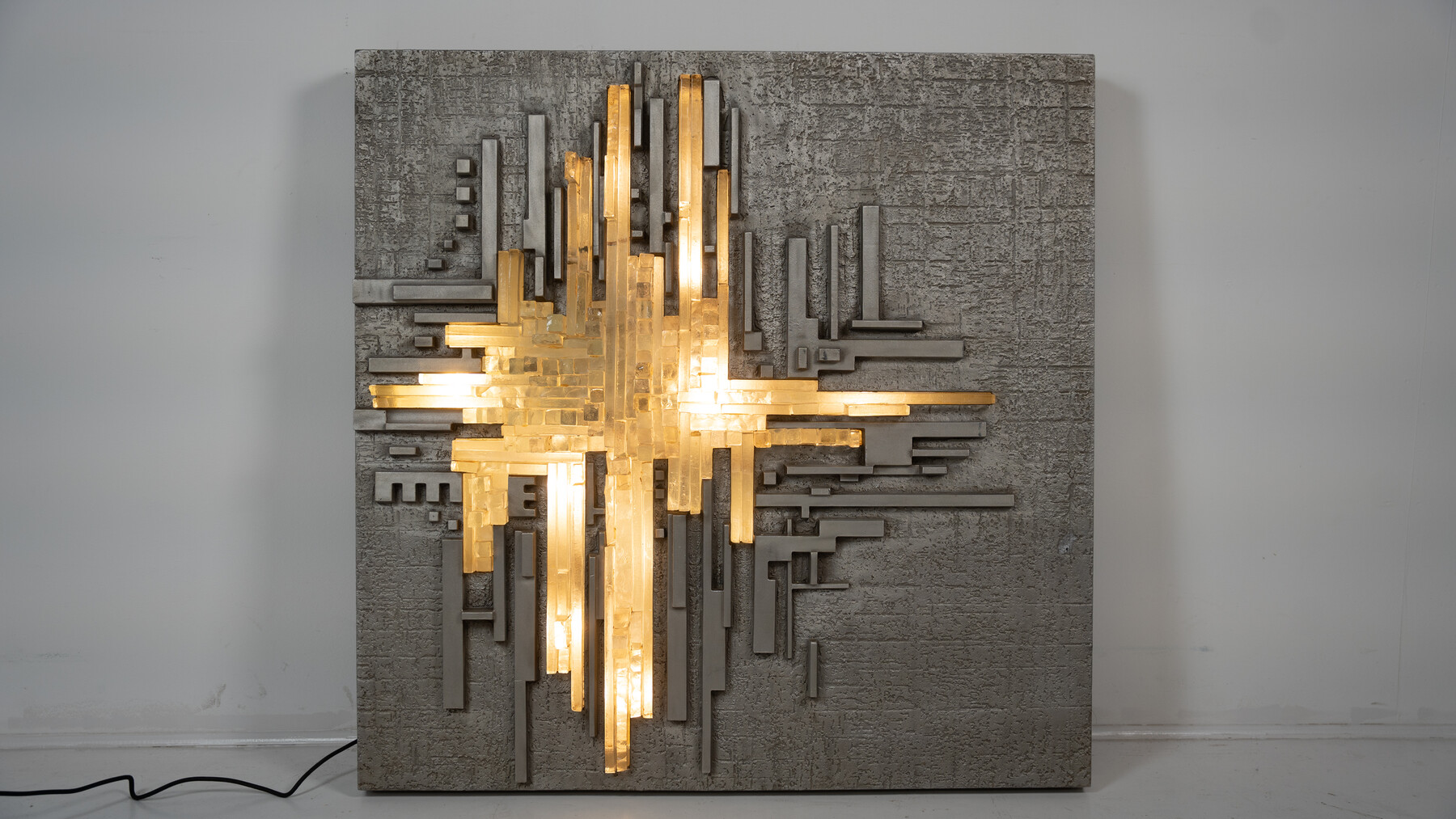 Large Wall Light Rottura Spaziale for Poliarte, Italy, 1970s