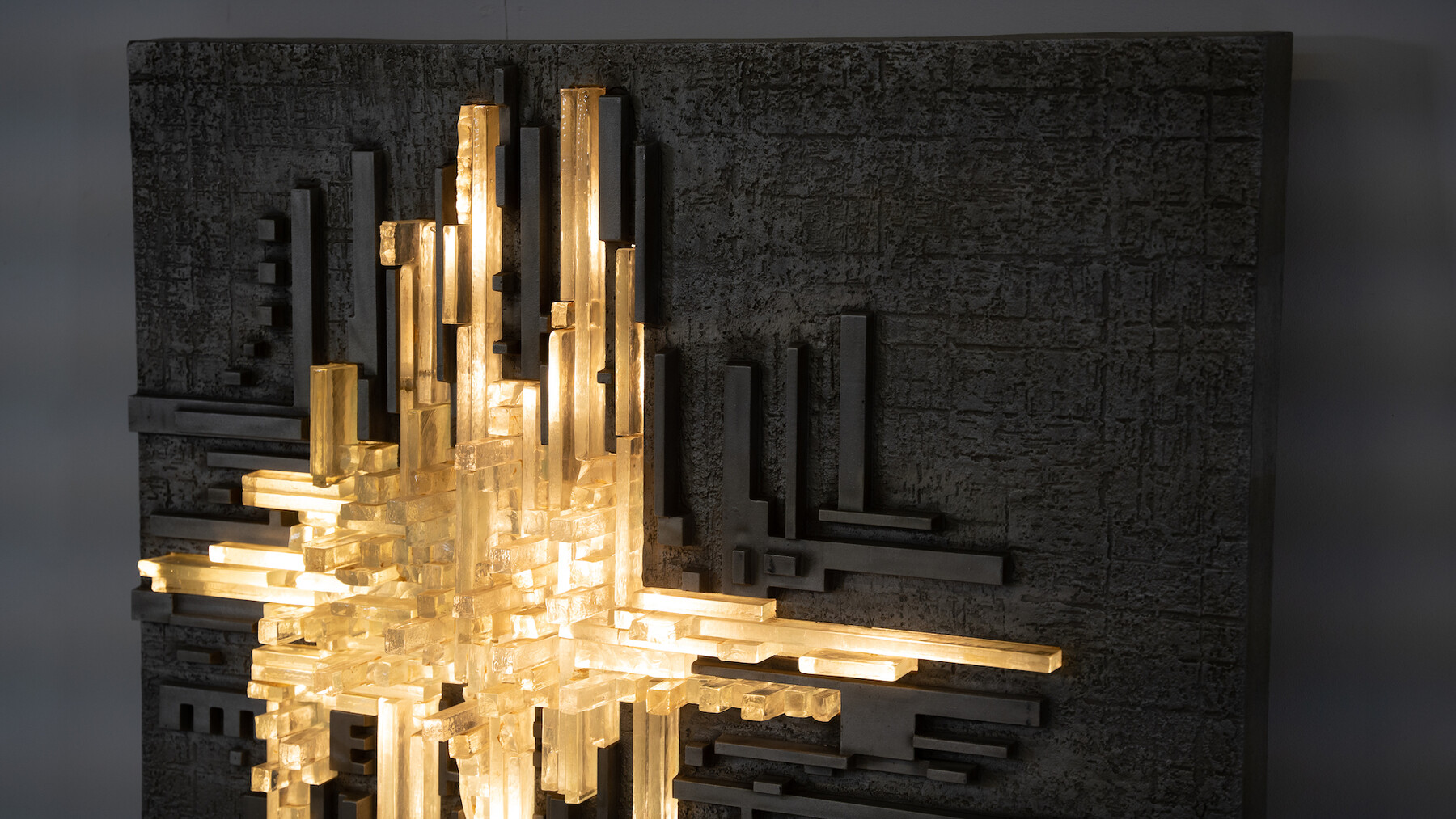 Large Wall Light Rottura Spaziale for Poliarte, Italy, 1970s