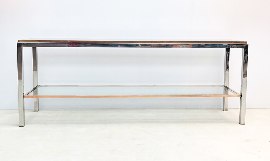 Large Willy Rizzo Console, Italy, 1970s