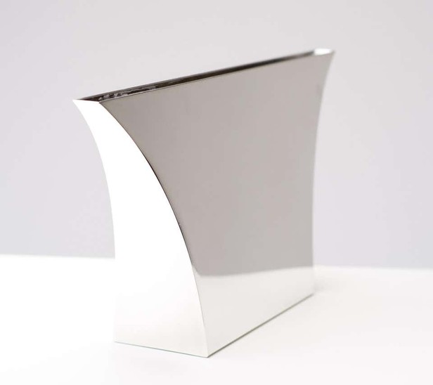 Lino Sabattini Persepoli Series Silver Plated Vase, Italy, 1960s