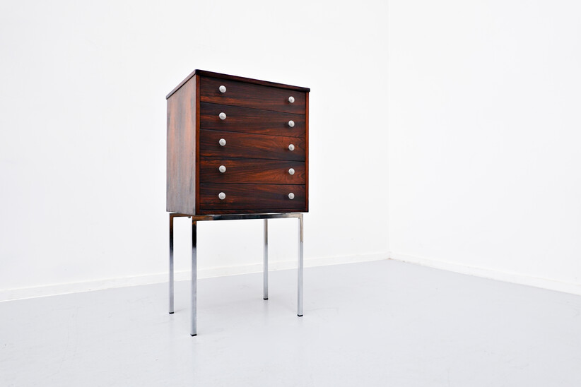 Little rosewood chest of drawers - 1960s