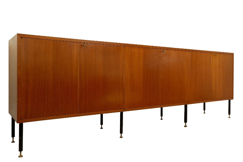 Long Teak Sideboard - Italy - 1960s
