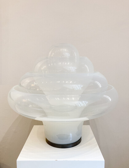 Lotus Table Lamp by Carlo Nason for Mazegga, Italy, 1960s