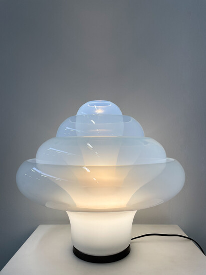 Lotus Table Lamp by Carlo Nason for Mazegga, Italy, 1960s