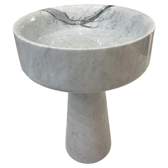 Marble Planter by Angelo Mangiarotti, Italy, 1970s