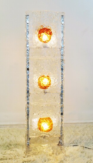 Mazzega floor lamp in Murano glass, 1960s