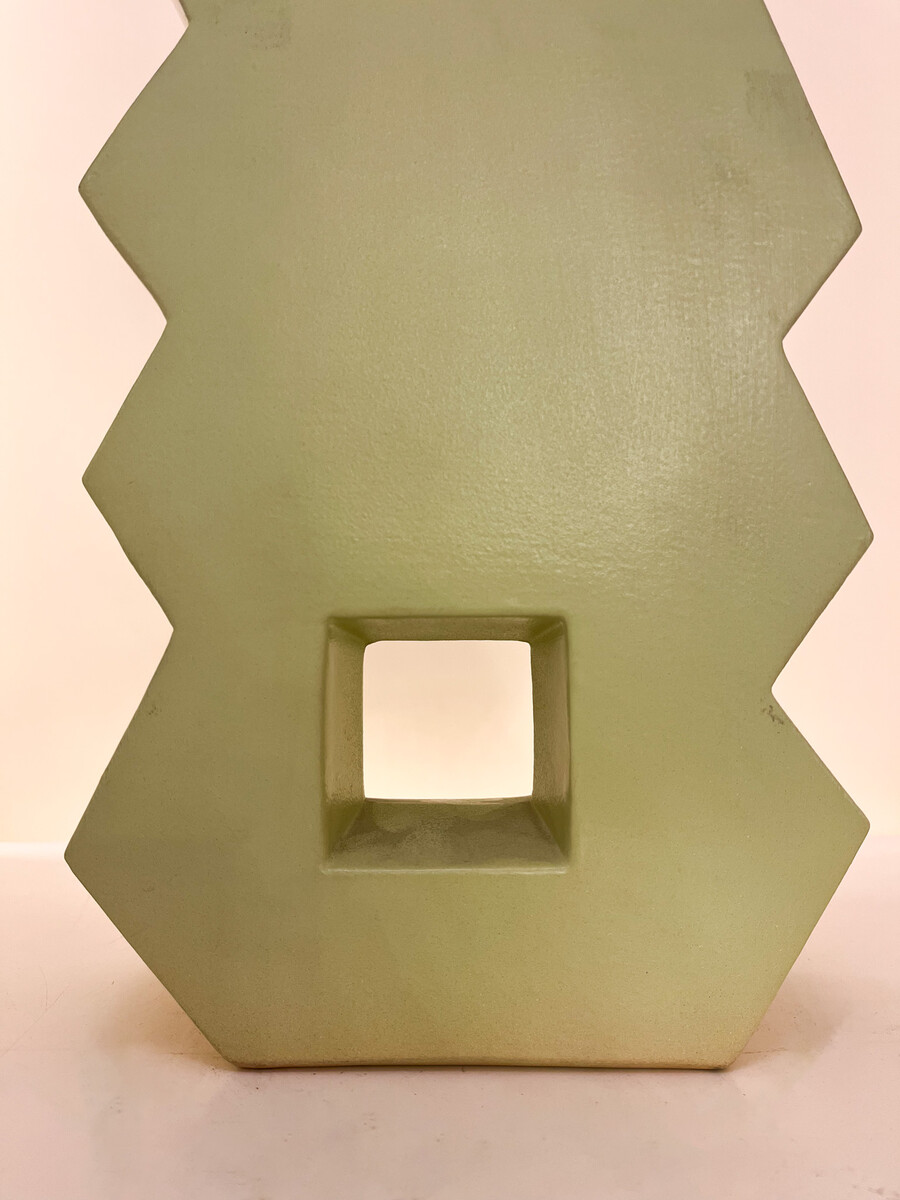 Memphis Style Ceramic Vase by Florio Keramia, Italy