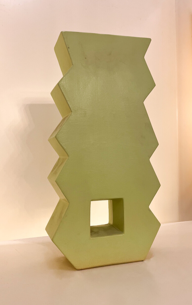 Memphis Style Ceramic Vase by Florio Keramia, Italy