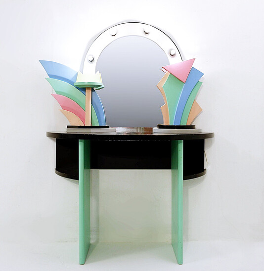 Memphis style Dressing Table in Lacquered wood, 1960s