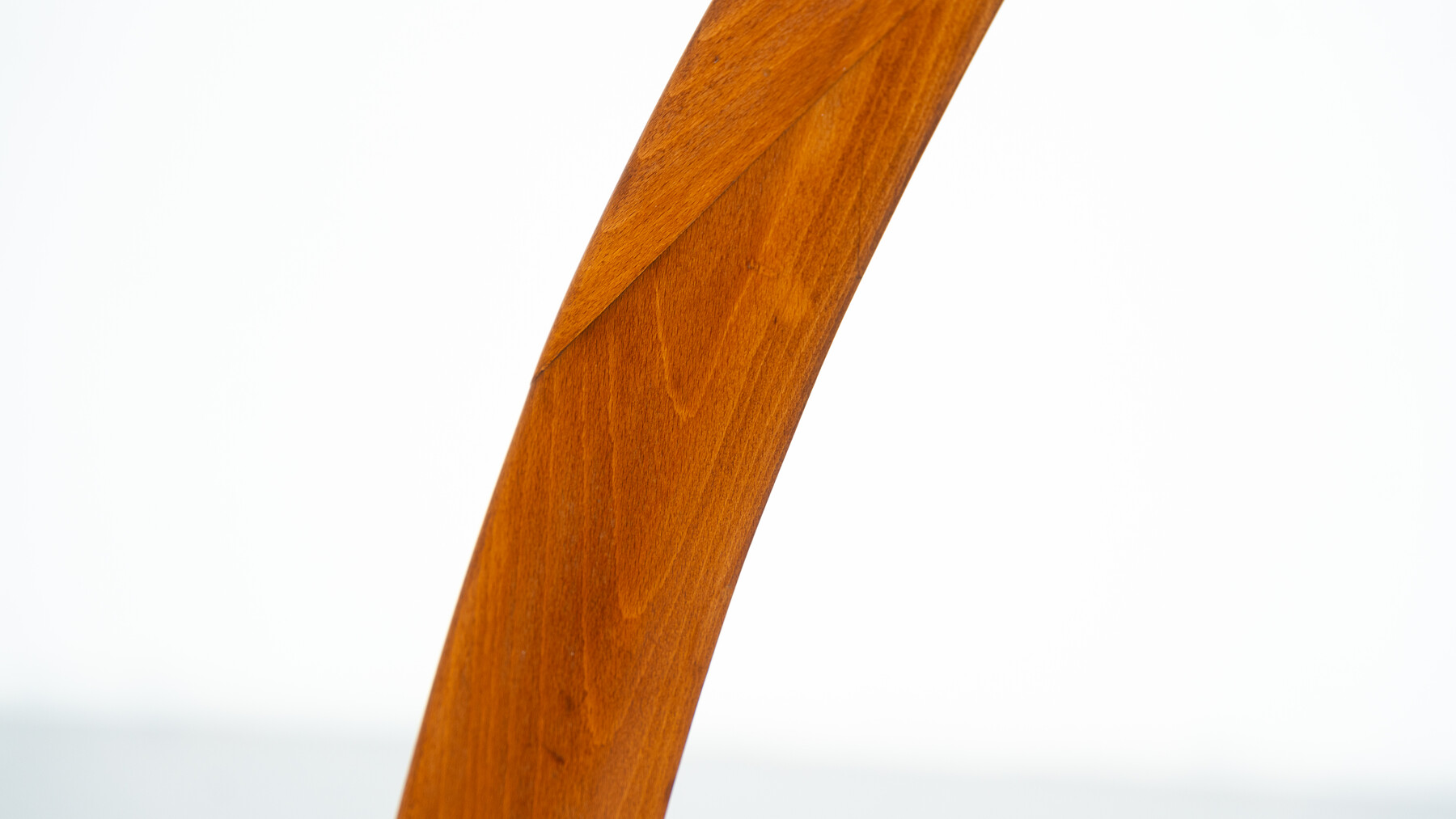 Mid-Century Arc Floor Lamp, Wood, Italy, 1950s