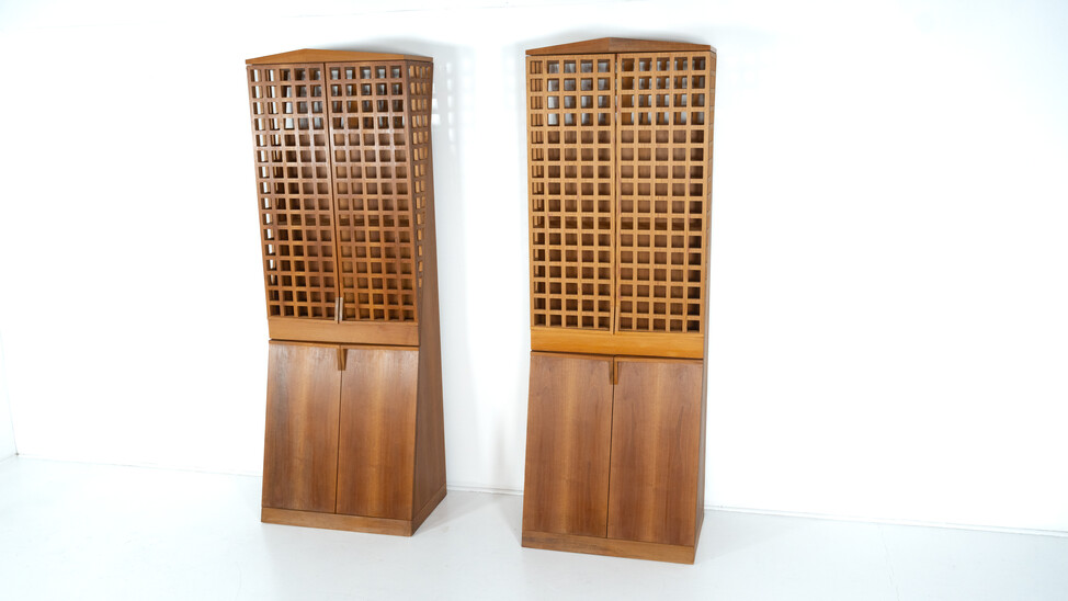 Mid-Century Bookcase by Adriano & Paolo Suman, Giorgetti, 1980s - 2 Available