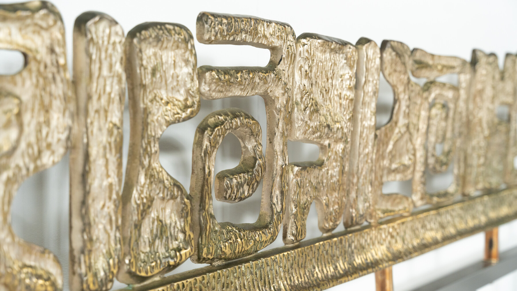 Mid-Century Brass Bed by Luciano Frigerio, 1970s