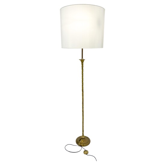 Mid-Century Brass Floor Lamp by Maison Baguès, France, 1950s