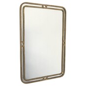 Mid-Century Bronze Mirror by Angelo Brotto, signed, 1950s
