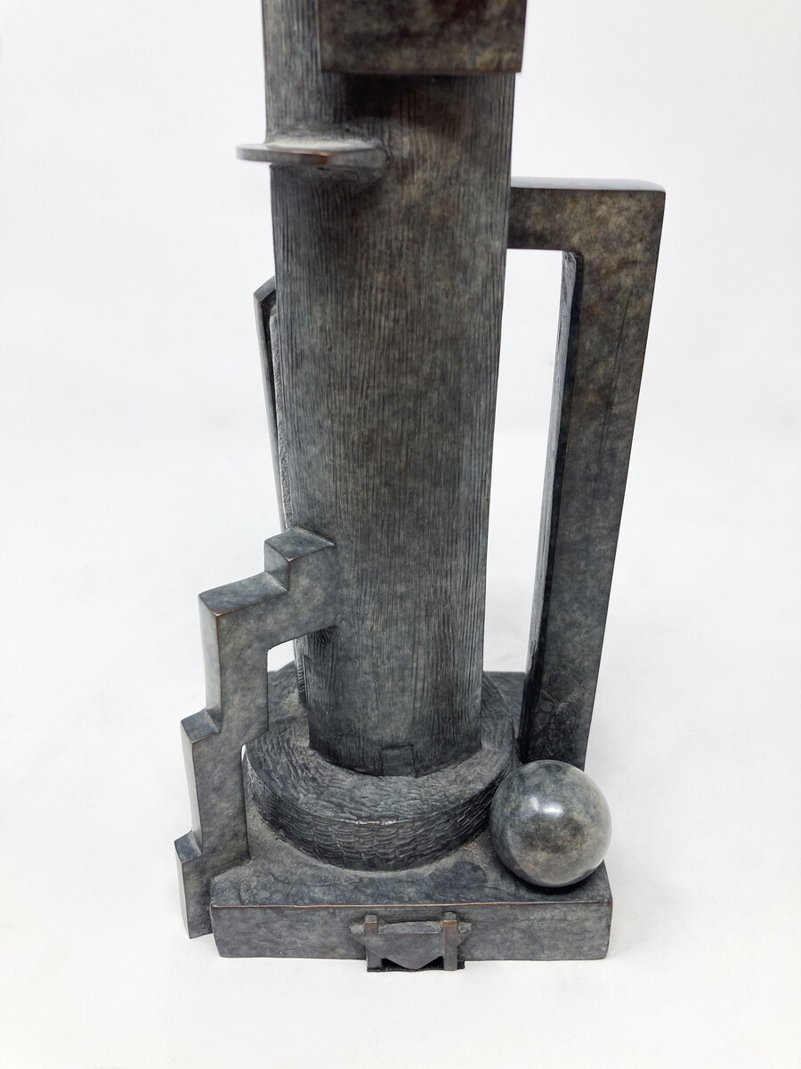 Mid-Century Bronze Modernist Sculpture, 1950s