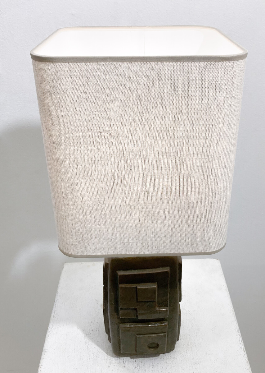 Mid-Century Brutalist Ceramic Lamp, 1960s