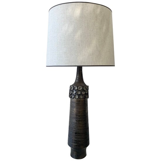 Mid-century ceramic table lamp by Perignem - Belgium 1950s