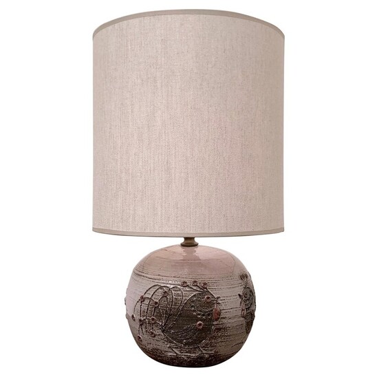 Mid-Century Ceramic table lamp by Thérèse Bataille - Dour Belgium