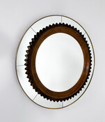 Mid-century Circular Wall Mirror by Fratelli Marelli, Italy, 1950s