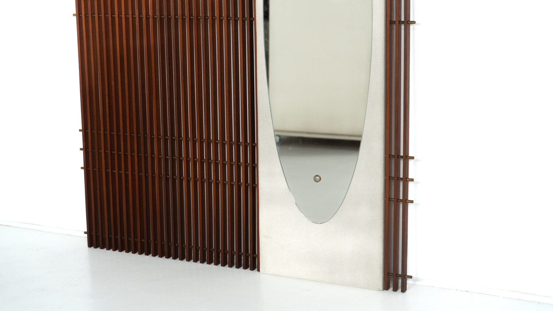 Mid-Century Coat Rack with Integrated Mirror, Italy, 1970s