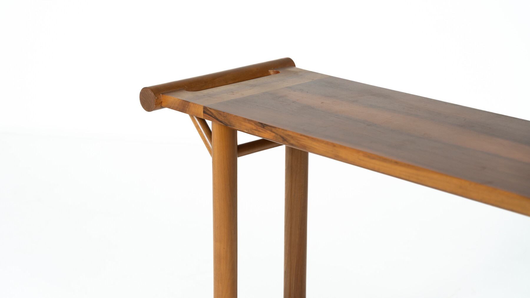 Mid Century Console, Walnut, Italy, 1970s