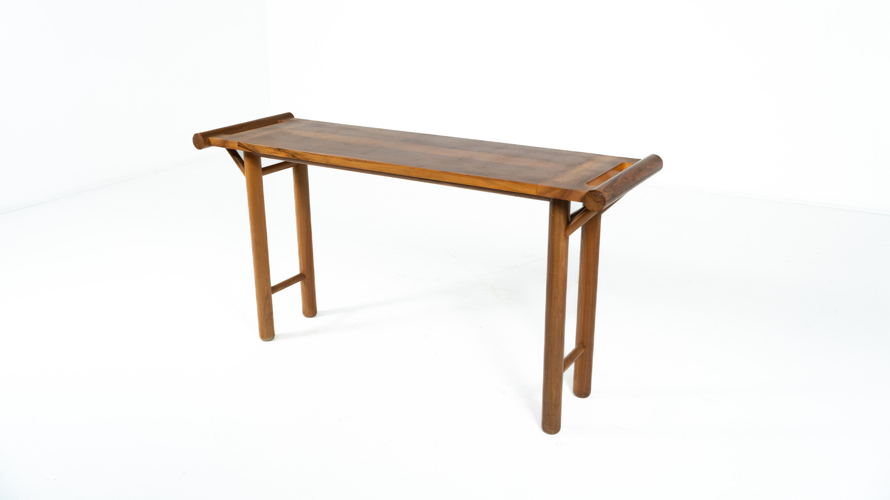 Mid Century Console, Walnut, Italy, 1970s