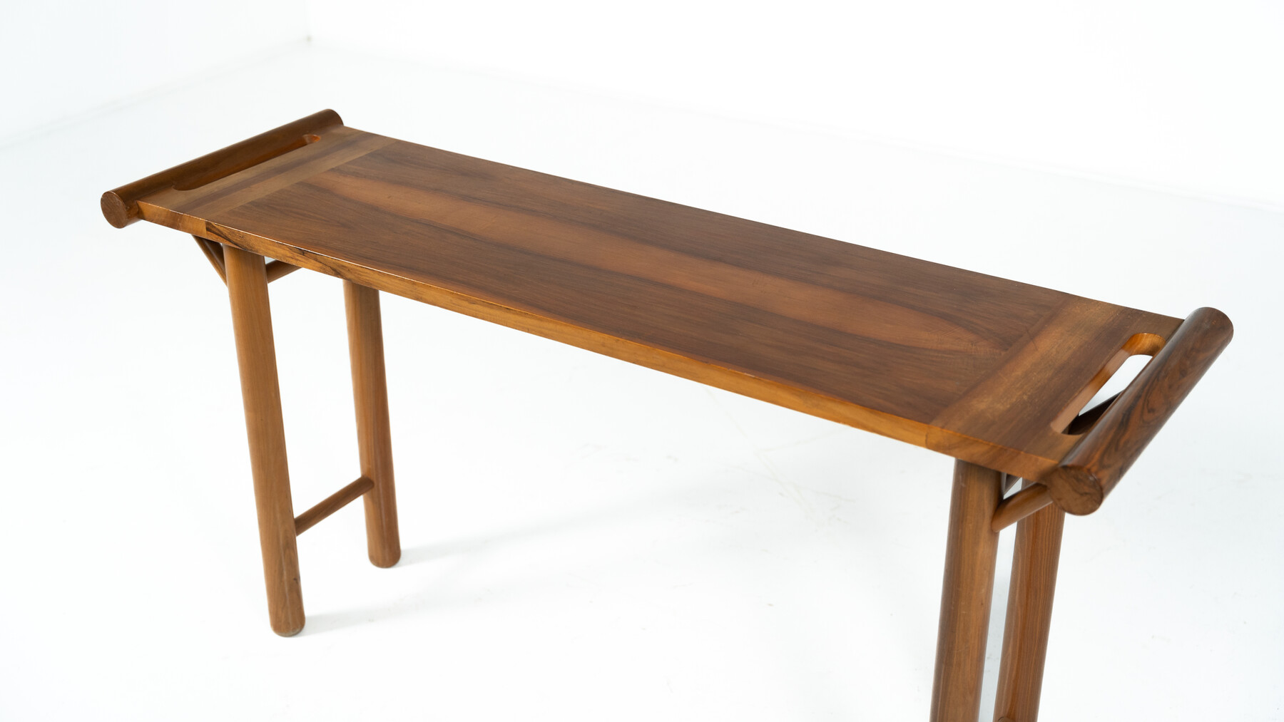 Mid Century Console, Walnut, Italy, 1970s