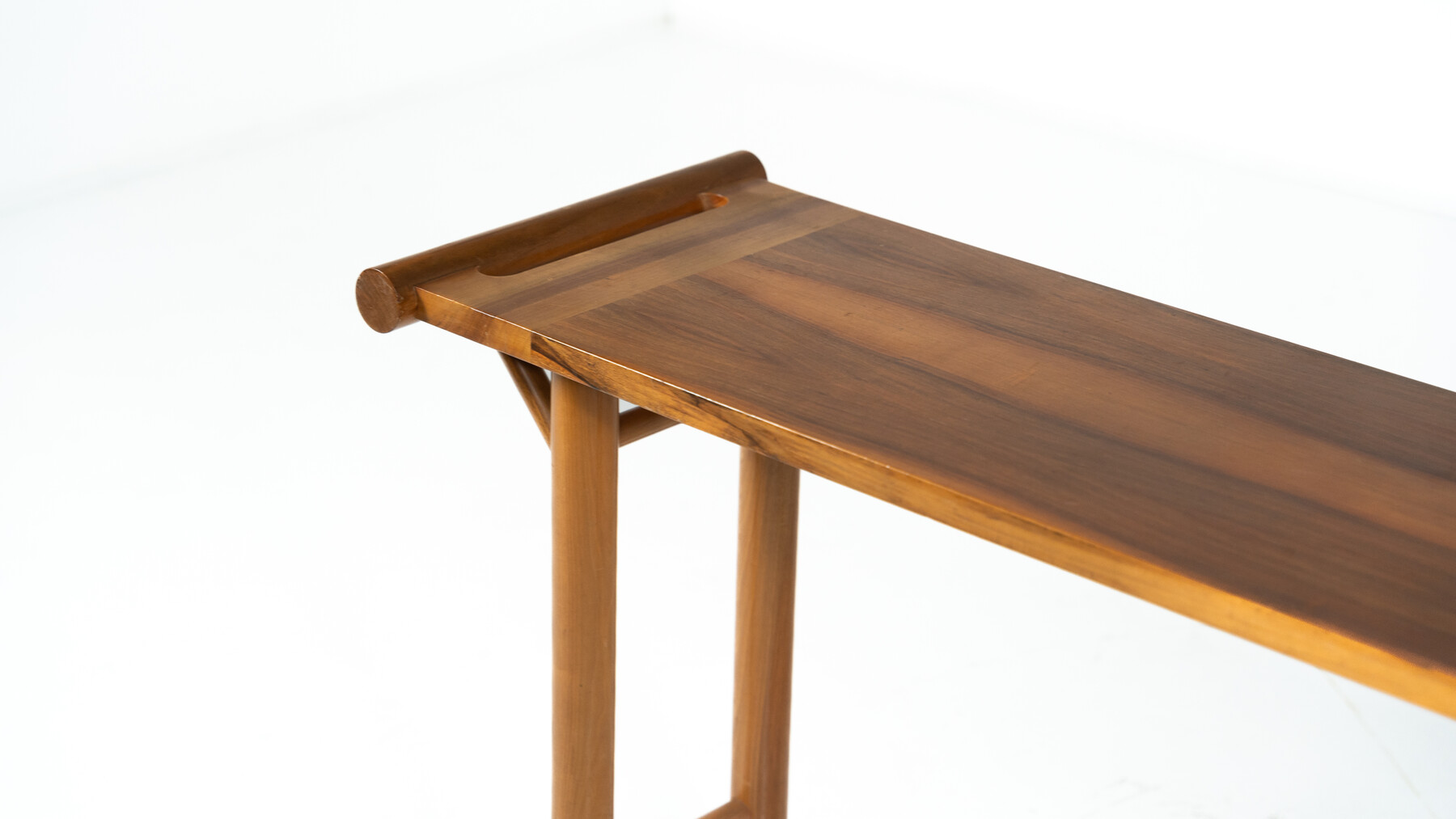 Mid Century Console, Walnut, Italy, 1970s