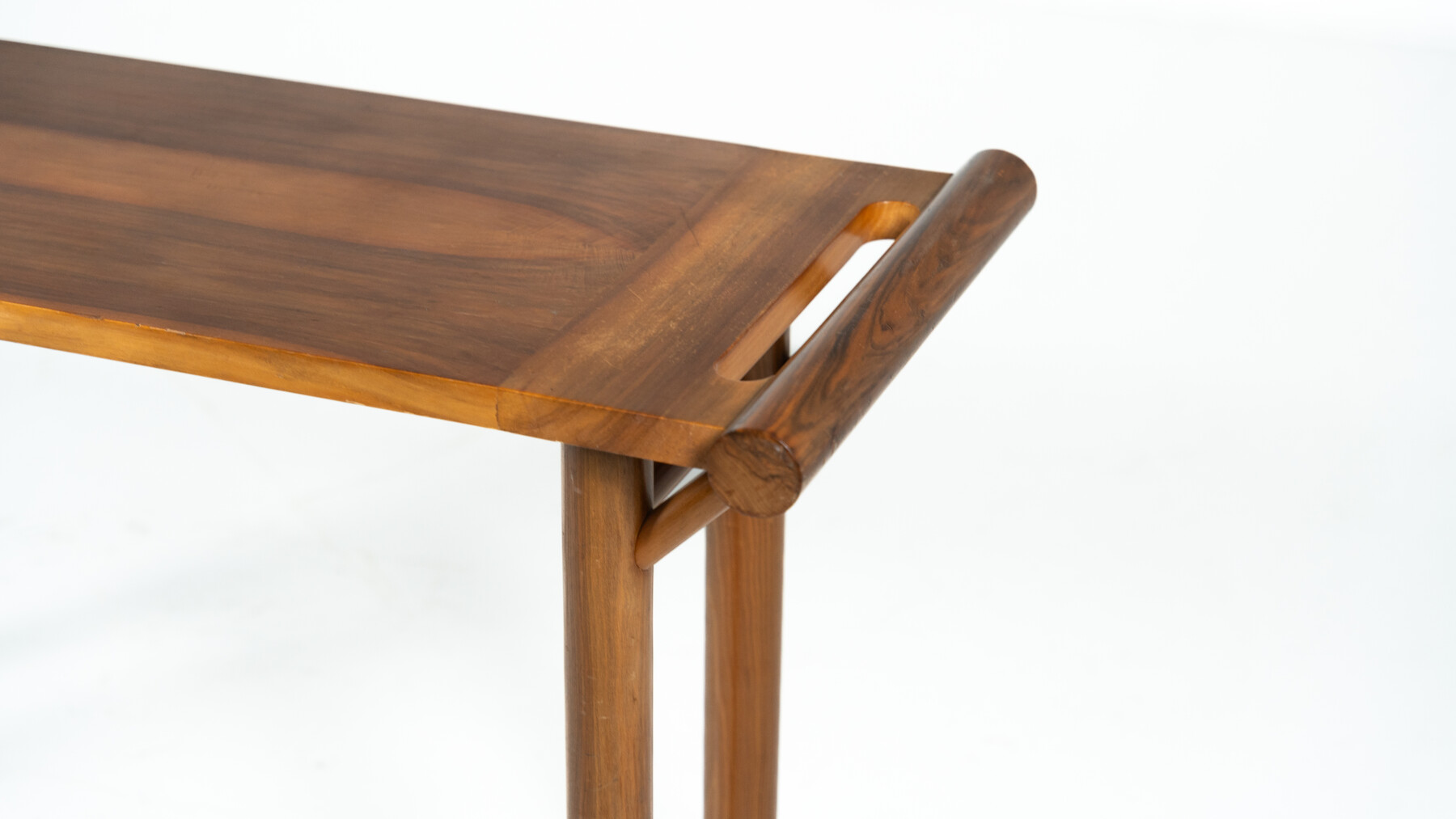 Mid Century Console, Walnut, Italy, 1970s