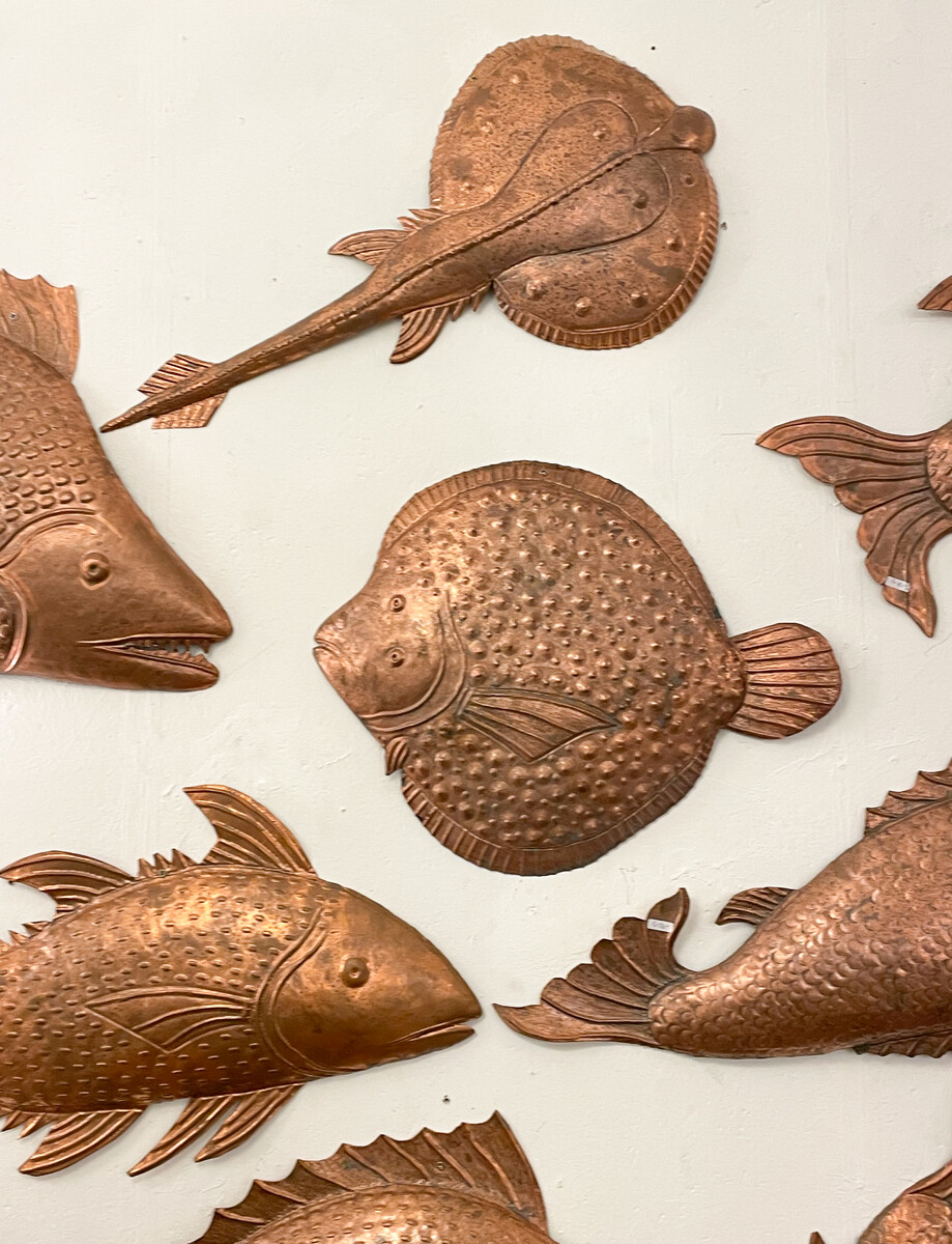 Mid-Century Copper Fishes, 1960s - Sold Individually