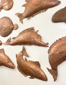 Mid-Century Copper Fishes, 1960s - Sold Individually