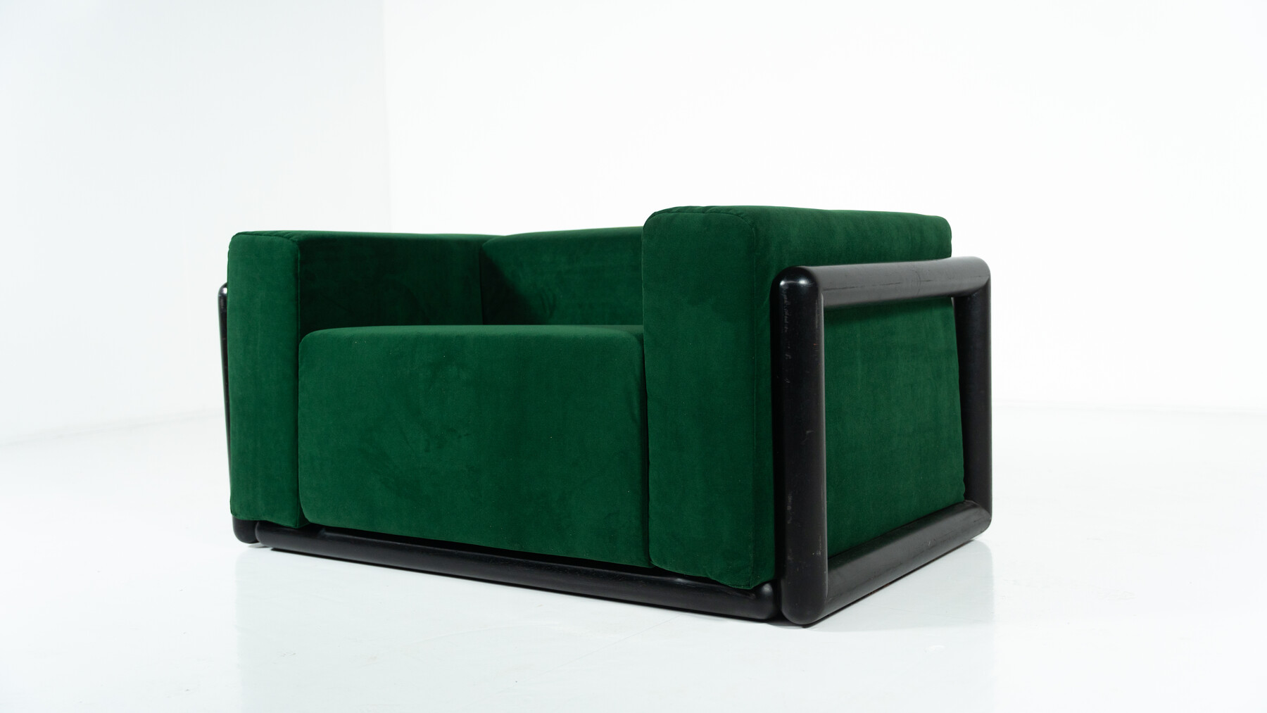 Mid-Century Cornaro Armchair by Carlo Scarpa for S.Gavina, Italy, 1970s - New Upholstery