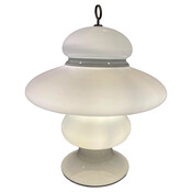 Mid-Century Glass Table Lamp