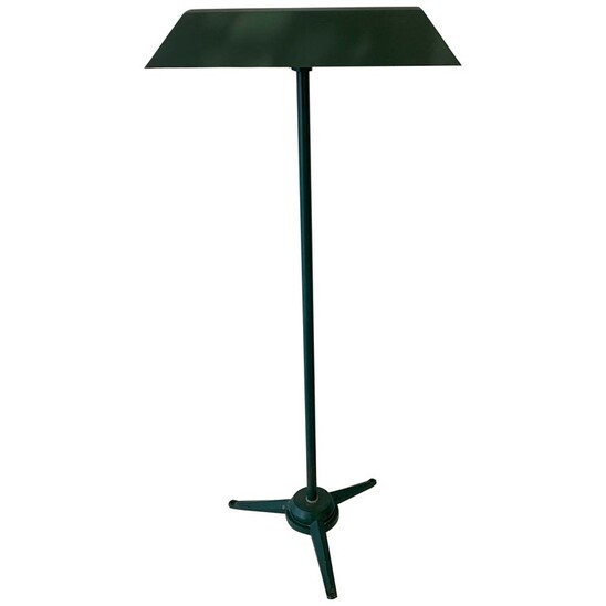 Mid-century green metal lamp - 1950s