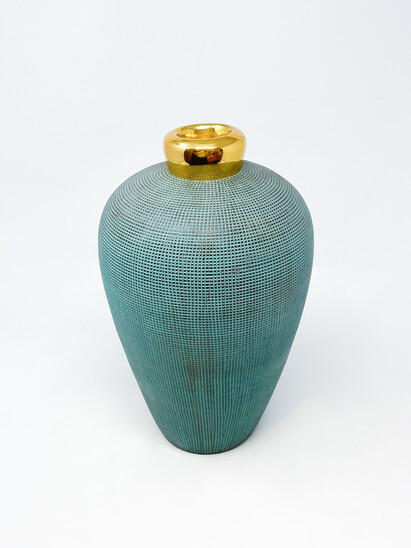 Mid-Century Italian Ceramic Vase, Signed, Italy