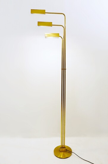 Mid-century italian modulable brass floor lamp - 1970s