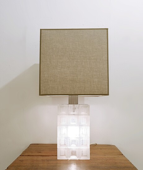Mid-Century Italian Murano Glass Table Lamp by Albano Poli for Poliarte - 1960s