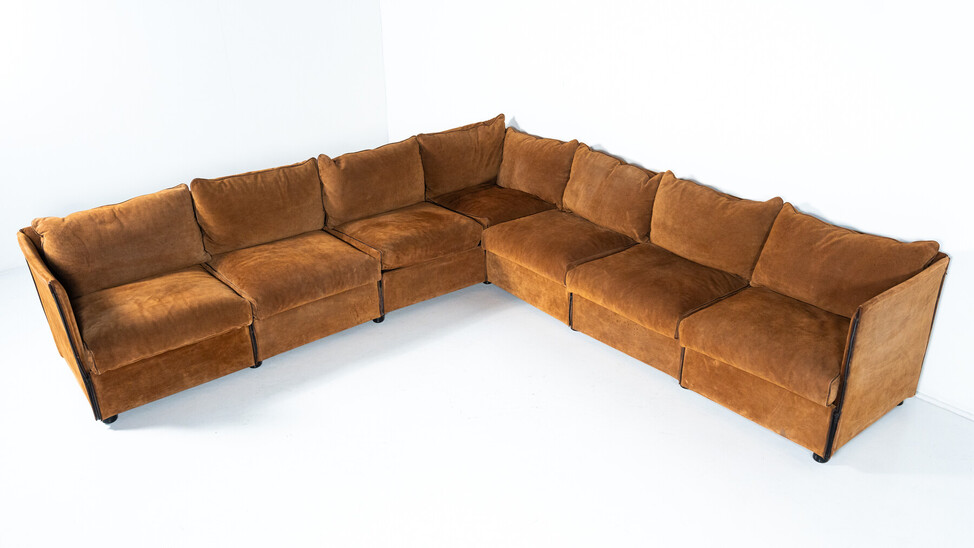  Mid-Century Landeau Sofa by Mario Bellini for Cassina, 1970s - Original Upholstery