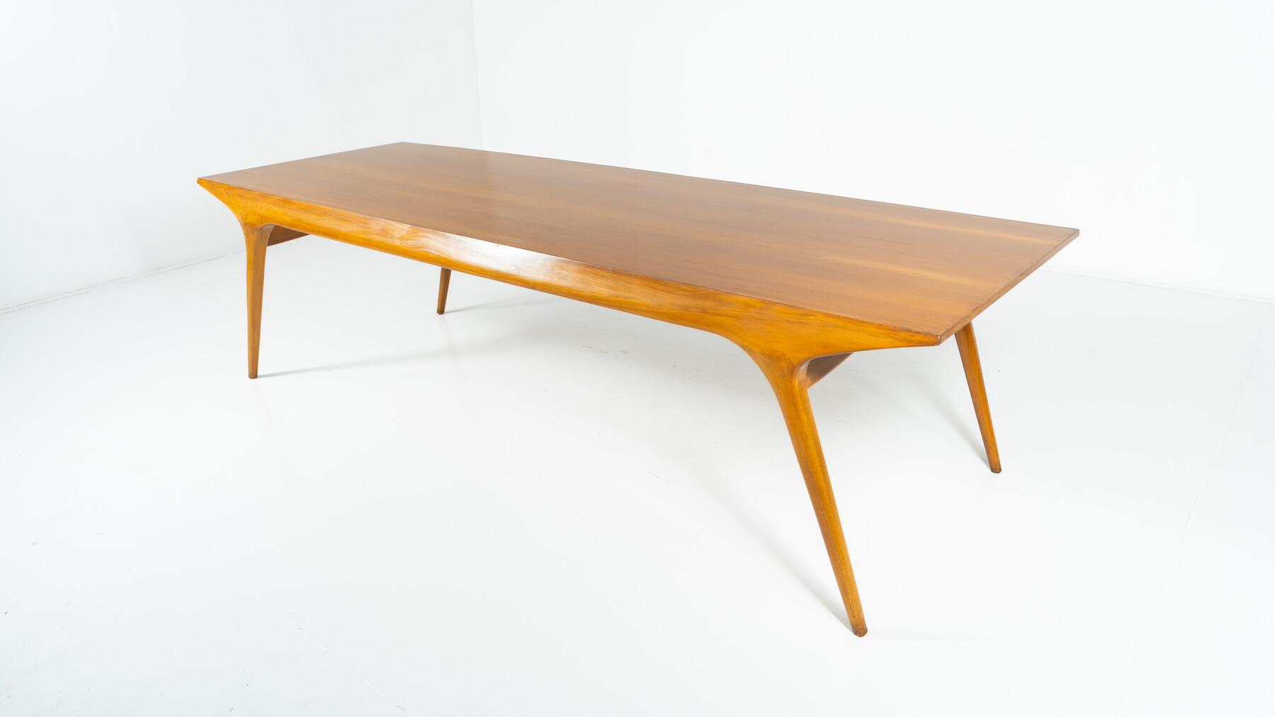 Mid-Century Large Dining Table by Carlo de Carli, Walnut, 1950s