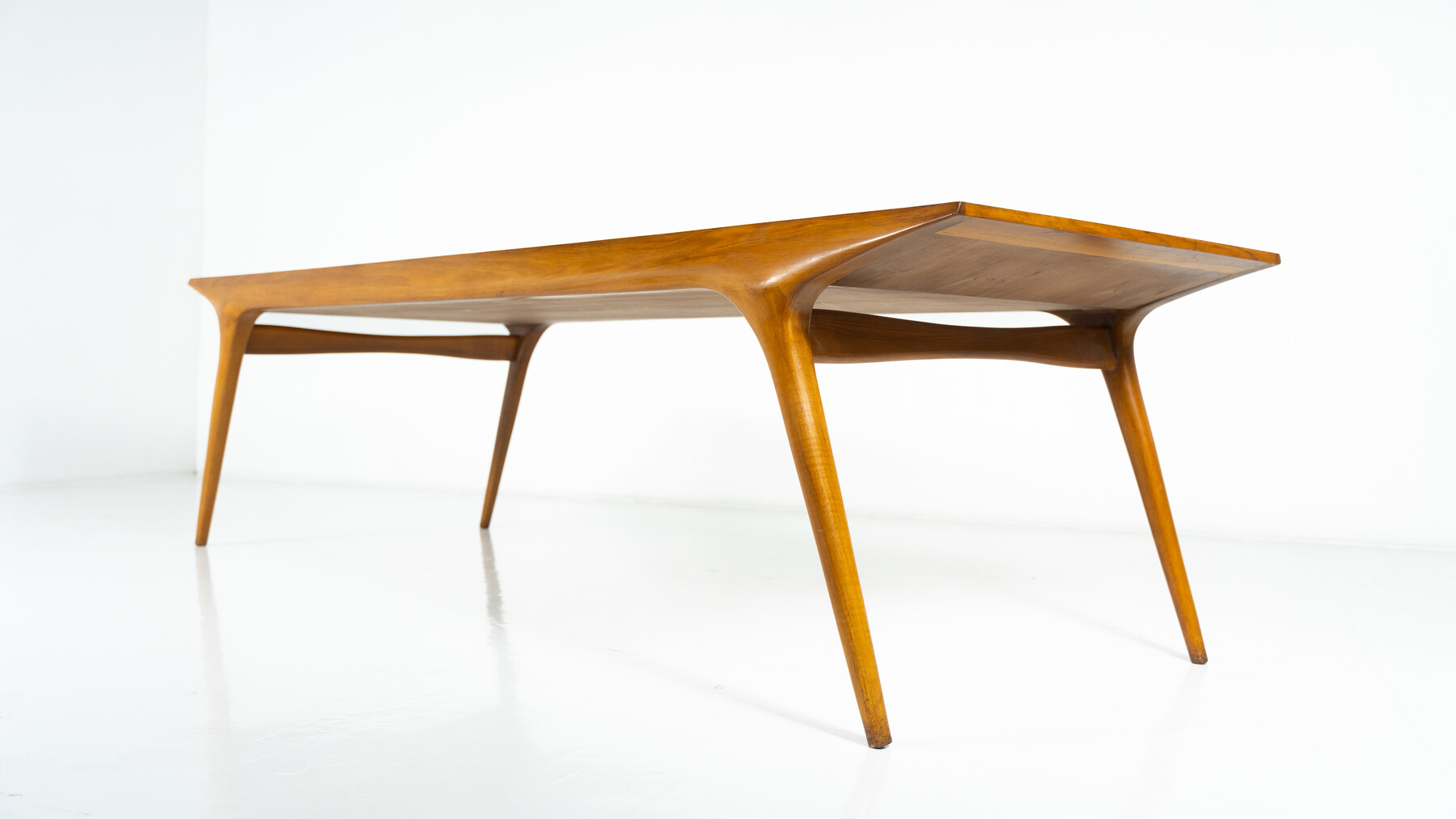 Mid-Century Large Dining Table by Carlo de Carli, Walnut, 1950s