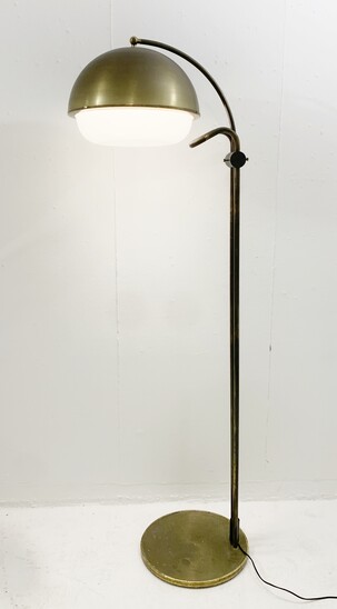 Mid-century metal and plastic globe floor lamp - Italy 1970s