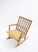Mid-Century 'Ml- 33' Rocking Chair by Hans J. Wegner for a/S Mikael Laursen, Denmark, 1950s